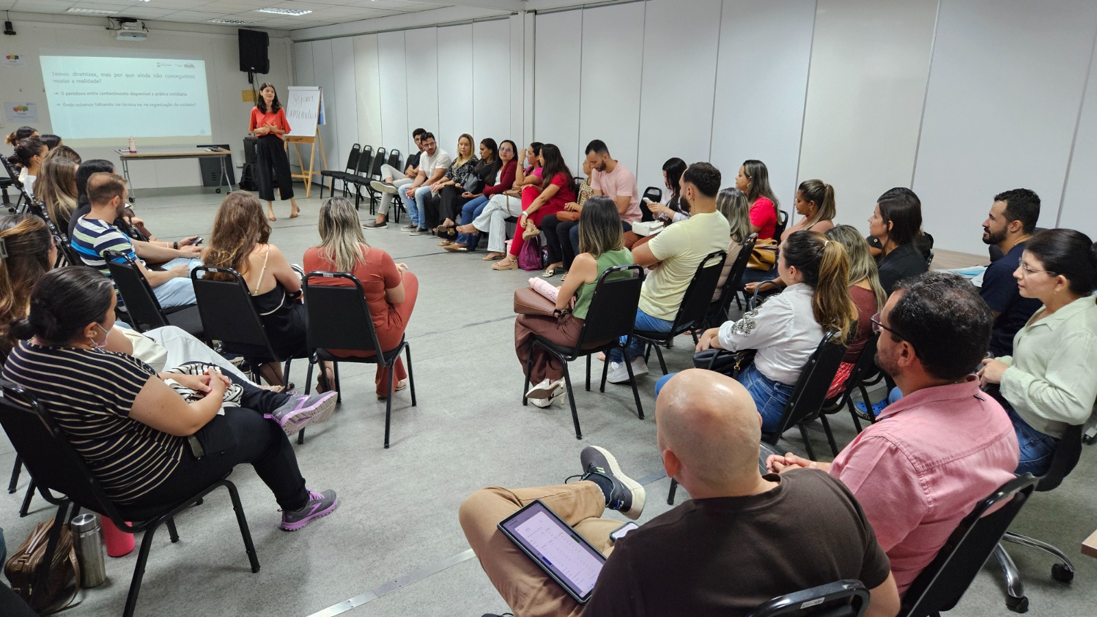 A atividade, que será realizada durante todo o ano, tem como objetivo identificar e reformular os microprocessos de trabalho das equipes da atenção primária. Foto - Ascom ISD